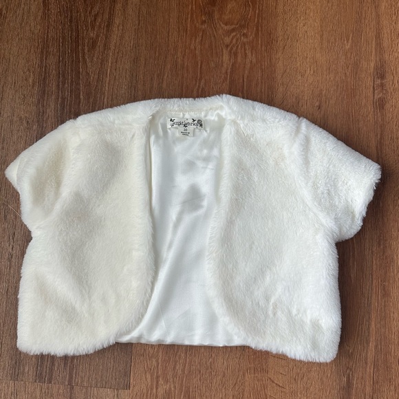 Girls Fancy Dress Ivory And Black - Picture 2 of 8